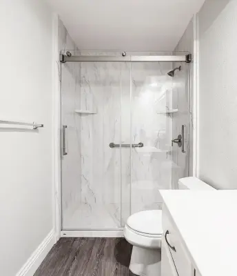 Corona Bathroom Renovation by American Home Remodeling