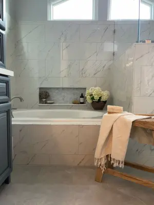 Walnut Bathroom Renovation — Kitchen Remodeling project by Anderson Reconstruction, Inc