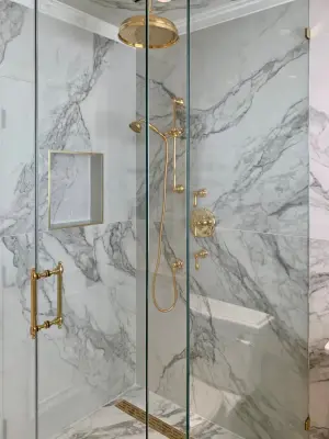 Opulent Bathroom Renovation by DL Flooring & Design