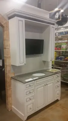 Vanity and Wall Storage Solutions for Bathrooms — Kitchen Remodeling project by ACE Cabinet Center
