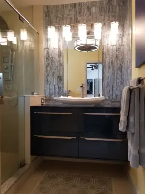 Restroom Cabinet — Kitchen Remodeling project by All Wood Kitchens & Closets