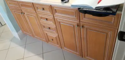 Bathroom Vanity Renovation through Cabinet Refacing by Kitchen Solvers Of Orlando