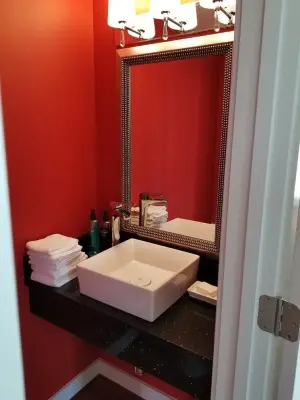 Modern Powder Room — Kitchen Remodeling project by Foster's Homes LLC