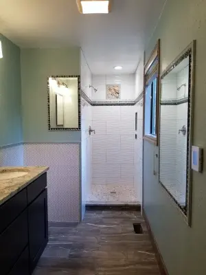 Stunning Shower Renovation by Spokane Stone Creations LLC
