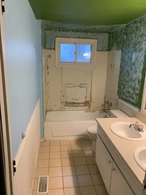 Restroom Revamp (Before & After) — Kitchen Remodeling project by Five Star Bath Solutions Of Oak Brook
