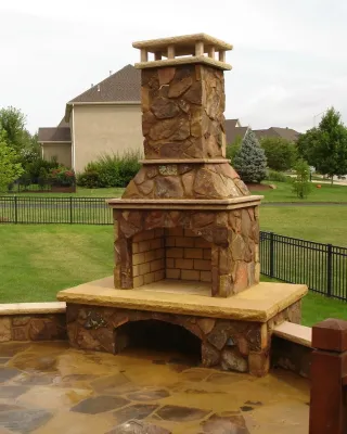 Outdoor Fireplaces, Fire Pits and Fire Features by Maverick Landscaping, Porch And Patio