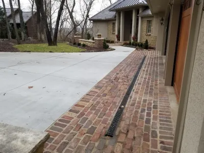 Triplett Front Entryway — Landscape Design project by Maverick Landscaping, Porch And Patio in Leawood