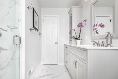 Bethlehem Compact Master Bathroom — Kitchen Remodeling project by Agentis Kitchen & Bath