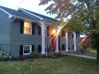 Binghamton Veranda and Pathway by Mark Frateschi Design Build