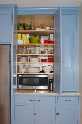 Cottage-Style Blue Kitchen in Concord — Kitchen Remodeling project by Taylor Made Cabinets, Leominster MA
