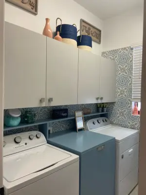 Mediterranean Azure Laundry — Kitchen Remodeling project by Italian PNR Group
