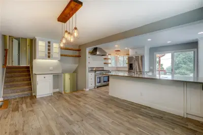 Braun Doctor Transitional Farmhouse — Kitchen Remodeling project by Chef & Cabinet, Inc.