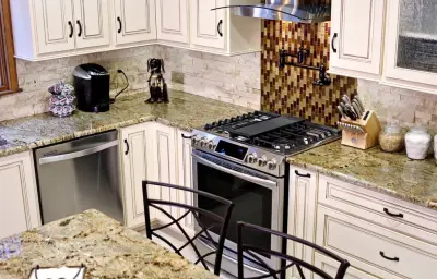 Brazilian Stone, Italian Tile, and Amish Woodwork by Stone Kitchens
