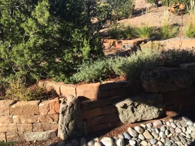 Northside Santa Fe Home Garden — Landscape Design project by McCumber Fine Gardens