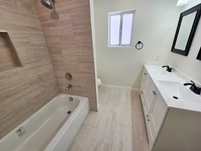 Irvine Modern Guest Bathroom Renovation — Kitchen Remodeling project by USA Home Remodeling