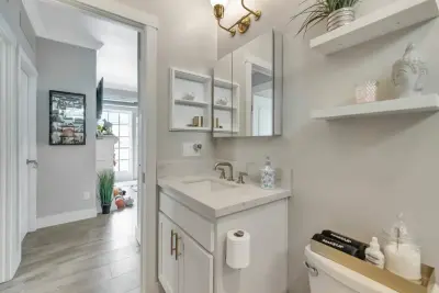Elegant Newport Beach Guest Bathroom Renovation — Kitchen Remodeling project by USA Home Remodeling
