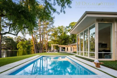 Linear Landscape — Landscape Design project by McDugald-Steele in Houston