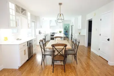 Luminous White Kitchen Renovation by Affordable Kitchens & Baths