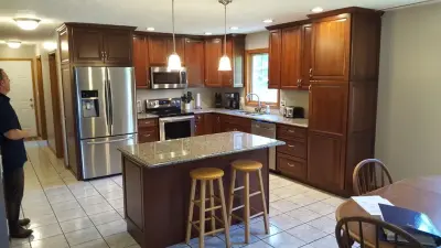 Illuminate Up, Soffit Down — Kitchen Remodeling project by Michelle Voudrie - Lowe's Of North Springfield, IL