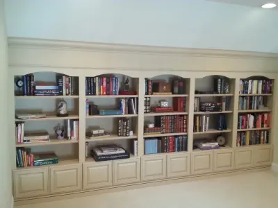 Integrated Bookshelves — Kitchen Remodeling project by Beck & Ness Woodworking