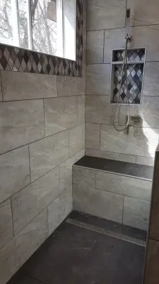 N. Miller's bathroom renovation project by DLR Construction LLC