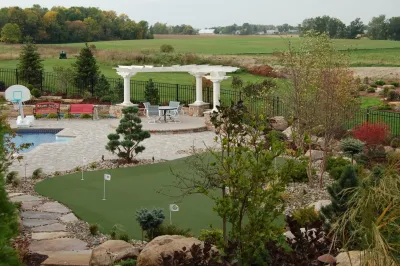Medina Retreat — Landscape Design project by MH3 Design Group in Medina