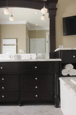 Modern Tacoma Bathroom Renovation by Phase II, Inc.