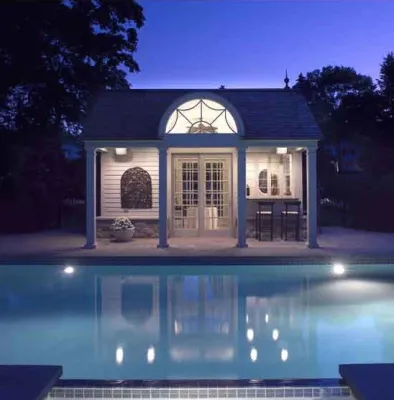 Bloomfield Hills Pool House — Landscape Design project by Michael J. Dul & Associates, Inc.