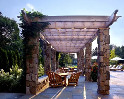 Poolside Retreat — Landscape Design project by Michael J. Dul & Associates, Inc.