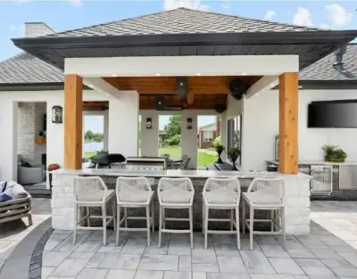 Alfresco Living Area by Casino Co. Renovations