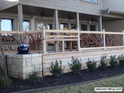 Texas Lake House Exterior Railings by Mountain Laurel Handrail