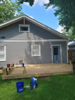 Patio construction and staining. Elegant yet straightforward. — Home Renovation & Remodeling Services project by Thunderbird Construction & Restoration LLC