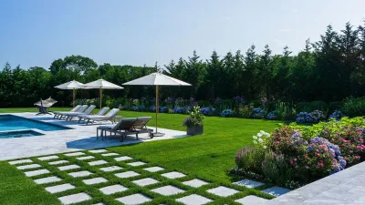 Michelle Madonna Design - Outdoor Lighting Installation in Westbury, NY
