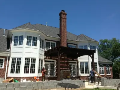 Western Wood Frame Arbor by Virginia Building And Remodeling