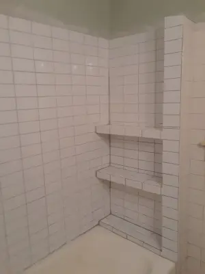 Shower Tile Renovation — Home Renovation & Remodeling Services project by B. Smart Construction