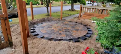 Circular Paver Patio — Home Renovation & Remodeling Services project by Contigo Construction LLC