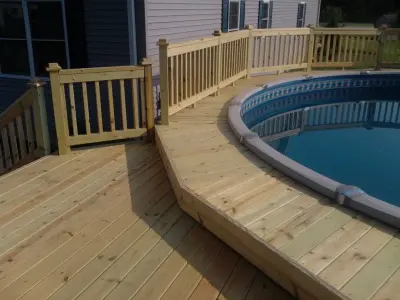 Swimming Area Patio — Home Renovation & Remodeling Services project by Robertson Residential Pro. LLC