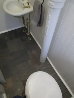 Lavatory / Partial Bathroom — Home Renovation & Remodeling Services project by Mattingly Construction