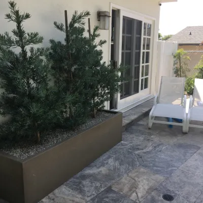 Pool lounge Backyard for Residential clients — Landscape Design project by MLM LANDSCAPE DESIGN, L.L.C. Merri Lee Marks in Los Angeles