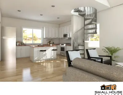 Austin, TX Backyard ADU Proposal - 1,100 Sqft by Small House Solutions
