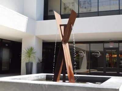 X1 Modfountain - Newport Beach, CA — Landscape Design project by Modfountain.com in Newport Beach