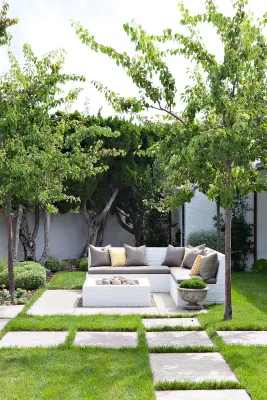 Casual Family Compound — Landscape Design project by Molly Wood Garden Design