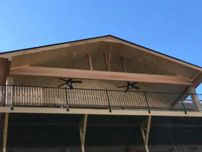 Angled Canopy Roof by Mullins Remodeling