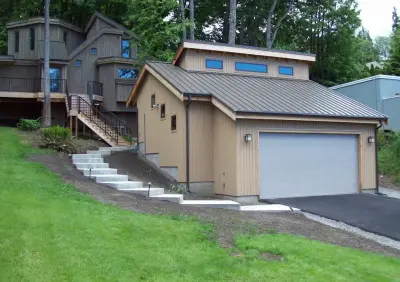 Kirkland Steep Hillside Garage by McAdams Remodeling & Design