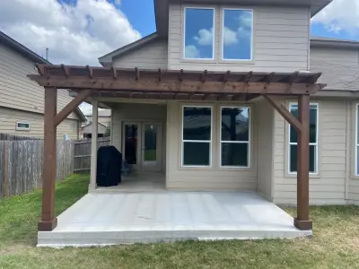 Patio Expansion with Trolley and Pergola by Stillwater Building & Remodeling