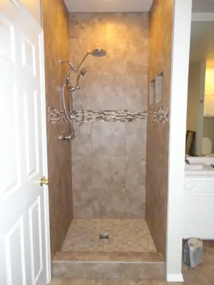 Walk-In Shower by Birmingham Remodeling And Construction, LLC