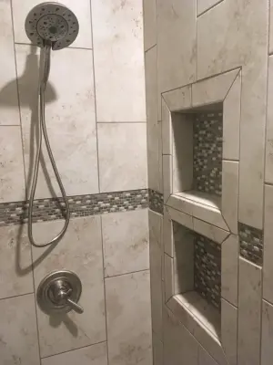 Accessible Shower Entrance — Home Renovation & Remodeling Services project by Silver Creek Construction