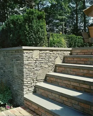 Step and Wall Detail by Morell Landscape Associates