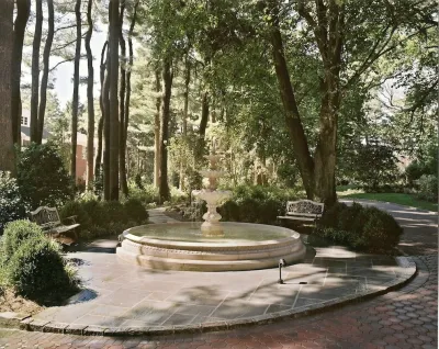 Old Westbury Water Feature — Landscape Design project by Morell Landscape Associates