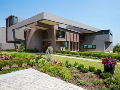 Sands Point Contemporary — Landscape Design project by Morell Landscape Associates
